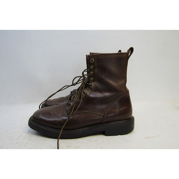 Ariat Mens Size EE Black Leather Lace Up Non Slip Work Boots